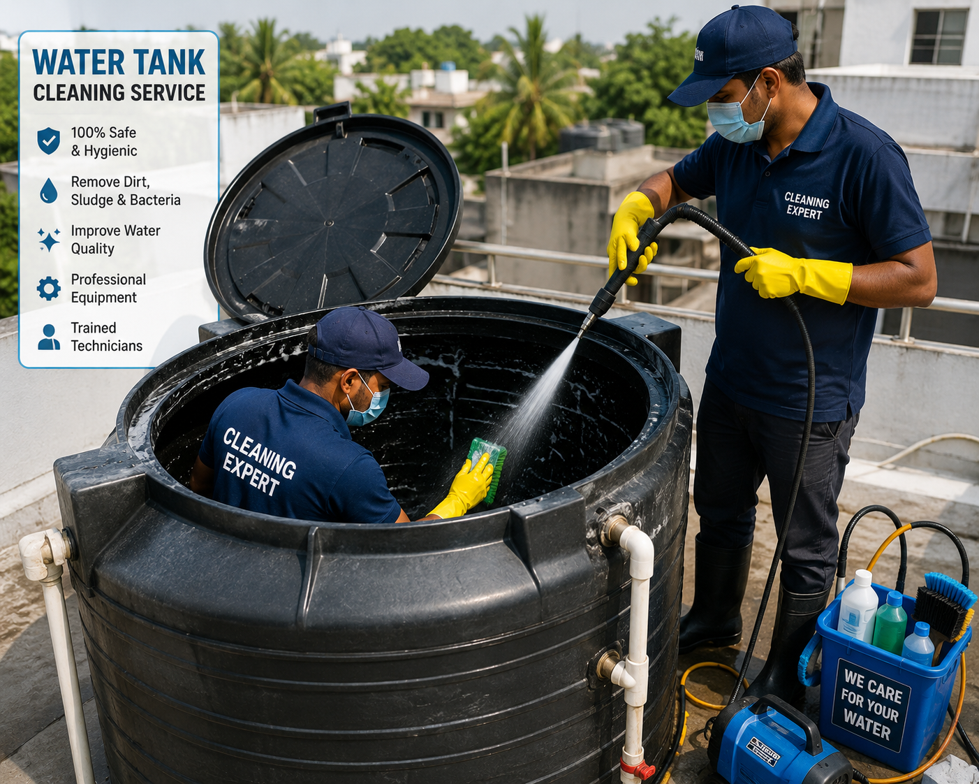 Water Tank Cleaning in Pune